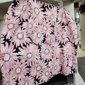 Talbots Pink Floral Skirt